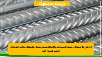 لا ارتفاع ولا انخفاض.. سعر الحديد اليوم الأربعاء يستقر بشكل ملحوظ ويخالف التوقعات ترقب لأسعار الغد 1